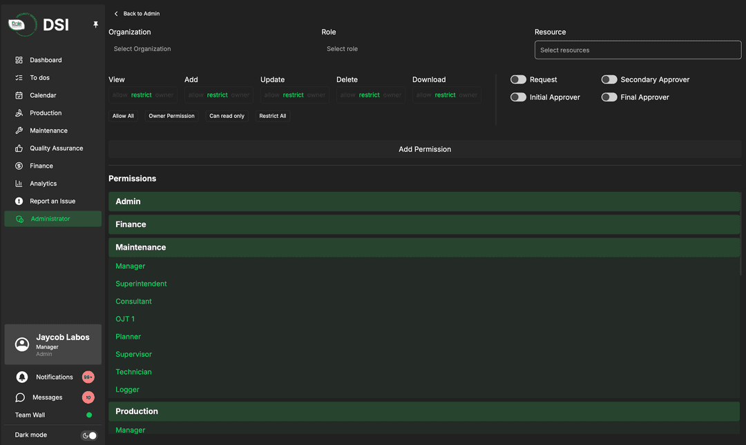 Admin Dashboard