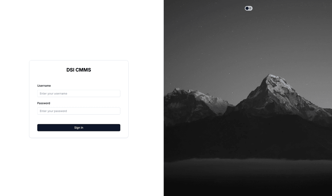 Implemented a Login Page
